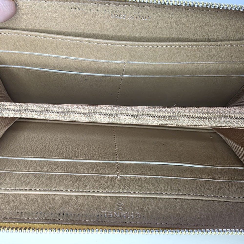 SOLD Chanel CC Zip Wallet – Yellow - Picture 7 of 8